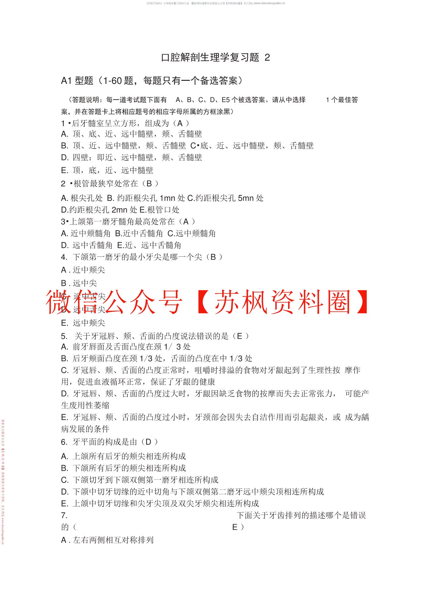 口腔解剖生理学